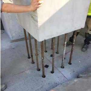 Attentes HA 32 d’un poteau Attentes HA 32 dun poteau Béton Préfabriqué Amatures de GIRONDE Armature béton